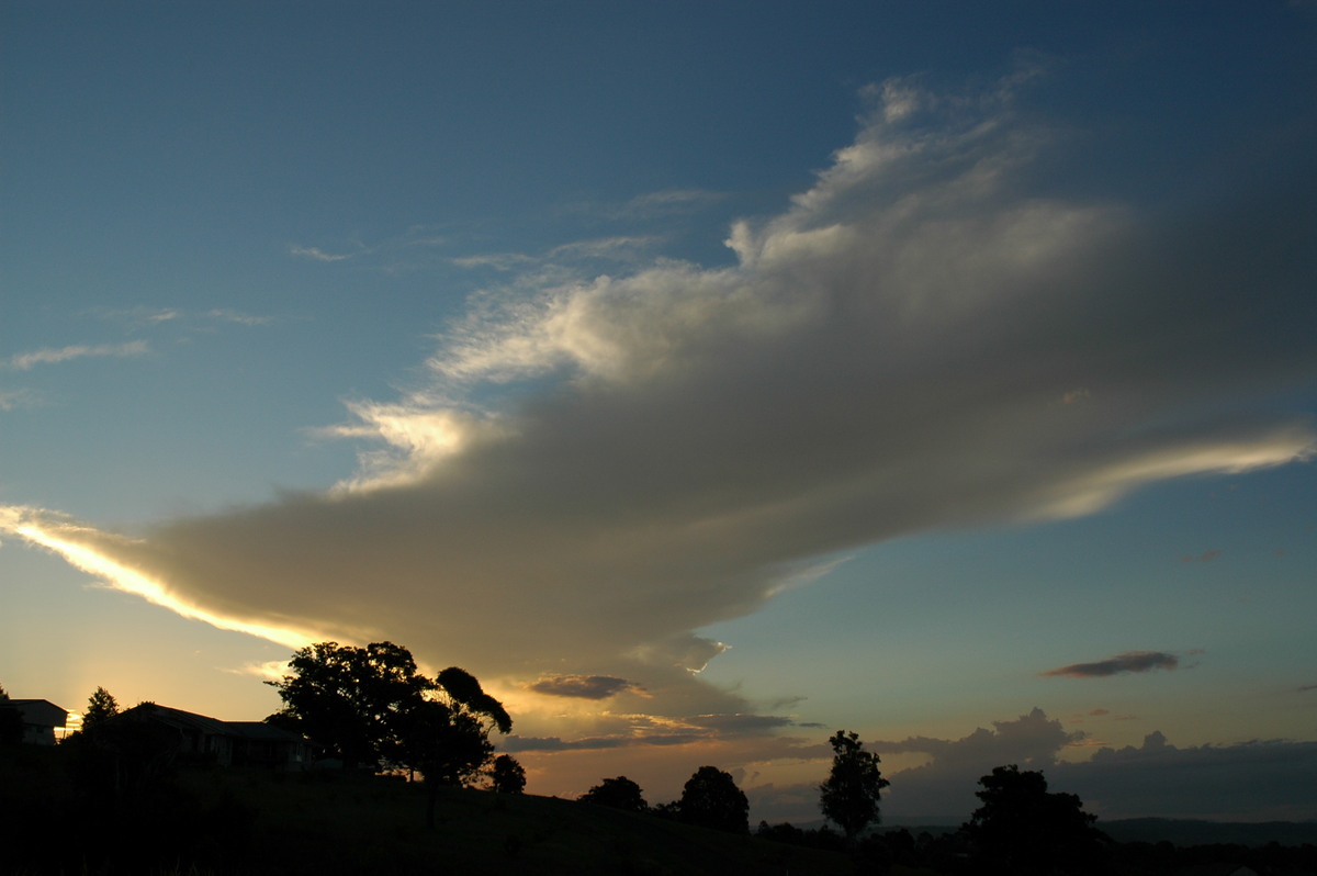 anvil thunderstorm_anvils : McLeans Ridges, NSW   17 February 2006