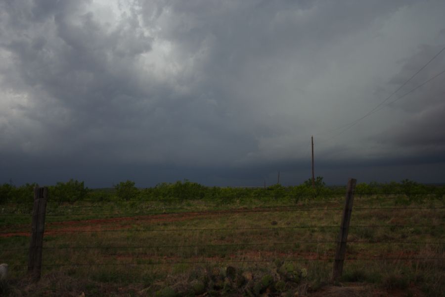 cumulonimbus thunderstorm_base : N of Abilene, Texas, USA   28 April 2006