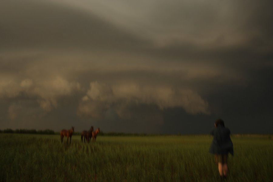 cumulonimbus thunderstorm_base : Jayton, Texas, USA   3 May 2006