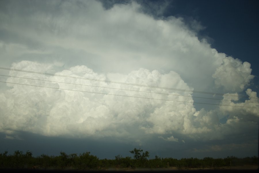 cumulonimbus supercell_thunderstorm : SE of Odessa, Texas, USA   4 May 2006