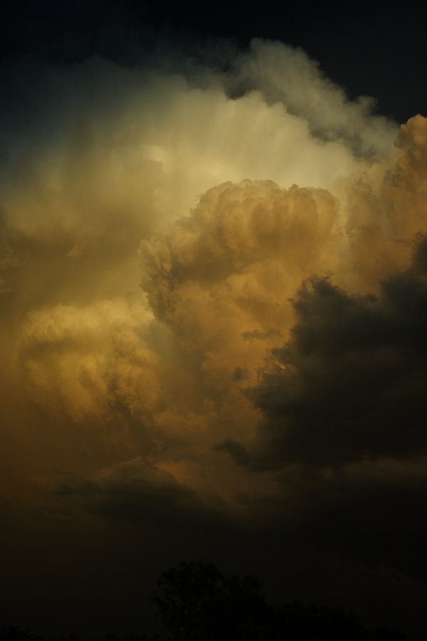 cumulonimbus thunderstorm_base : SE of Odessa, Texas, USA   4 May 2006