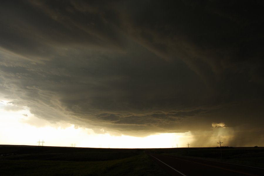 cumulonimbus thunderstorm_base : SW of Hoxie, Kansas, USA   26 May 2006