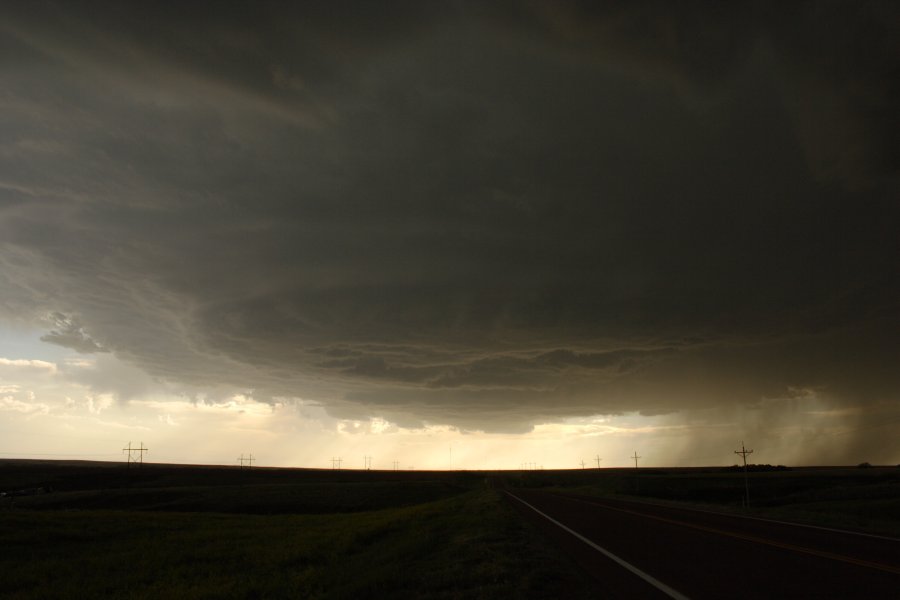 cumulonimbus thunderstorm_base : SW of Hoxie, Kansas, USA   26 May 2006