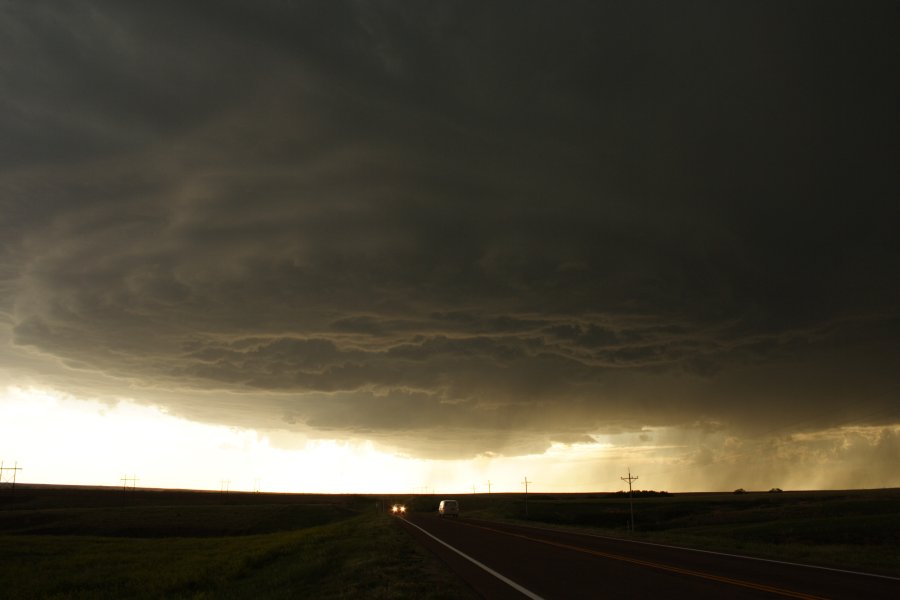 cumulonimbus thunderstorm_base : SW of Hoxie, Kansas, USA   26 May 2006