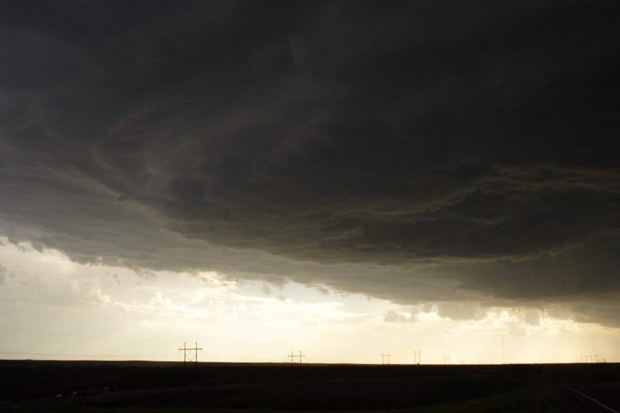 cumulonimbus thunderstorm_base : SW of Hoxie, Kansas, USA   26 May 2006