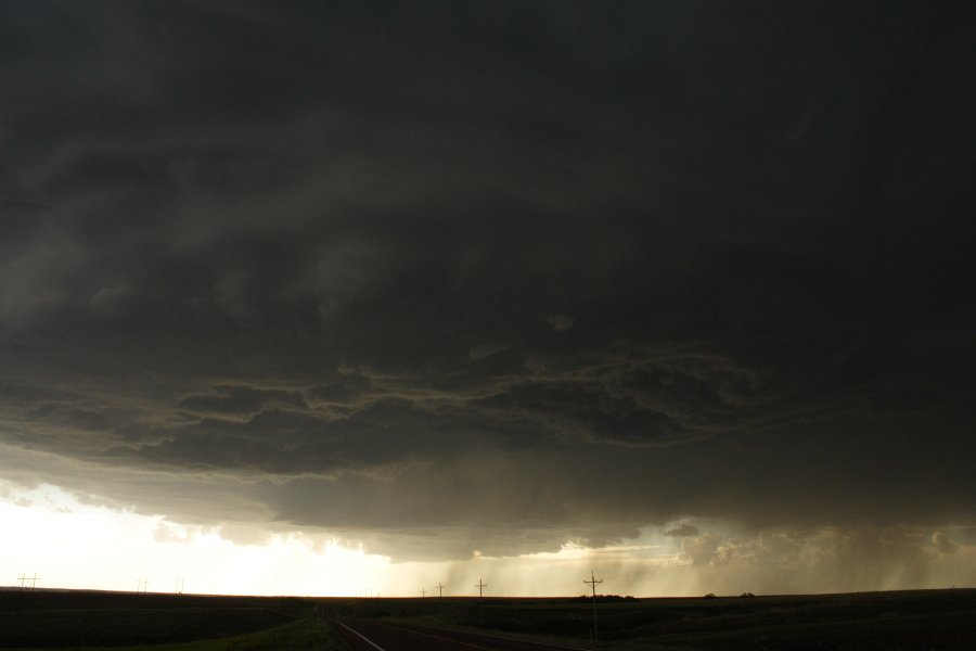 cumulonimbus thunderstorm_base : SW of Hoxie, Kansas, USA   26 May 2006