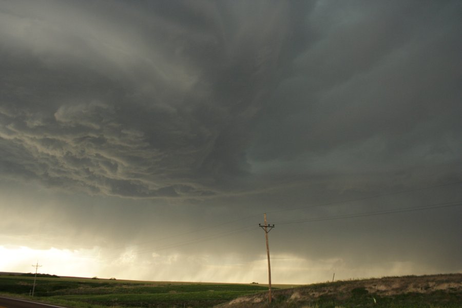 cumulonimbus thunderstorm_base : SW of Hoxie, Kansas, USA   26 May 2006