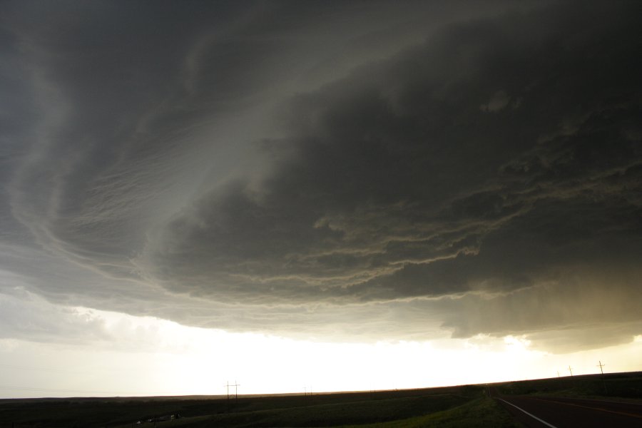 cumulonimbus thunderstorm_base : SW of Hoxie, Kansas, USA   26 May 2006