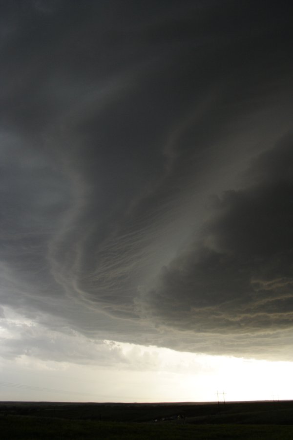 cumulonimbus thunderstorm_base : SW of Hoxie, Kansas, USA   26 May 2006