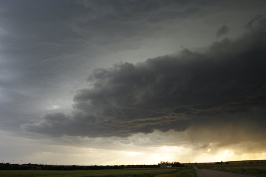 cumulonimbus thunderstorm_base : SW of Hoxie, Kansas, USA   26 May 2006