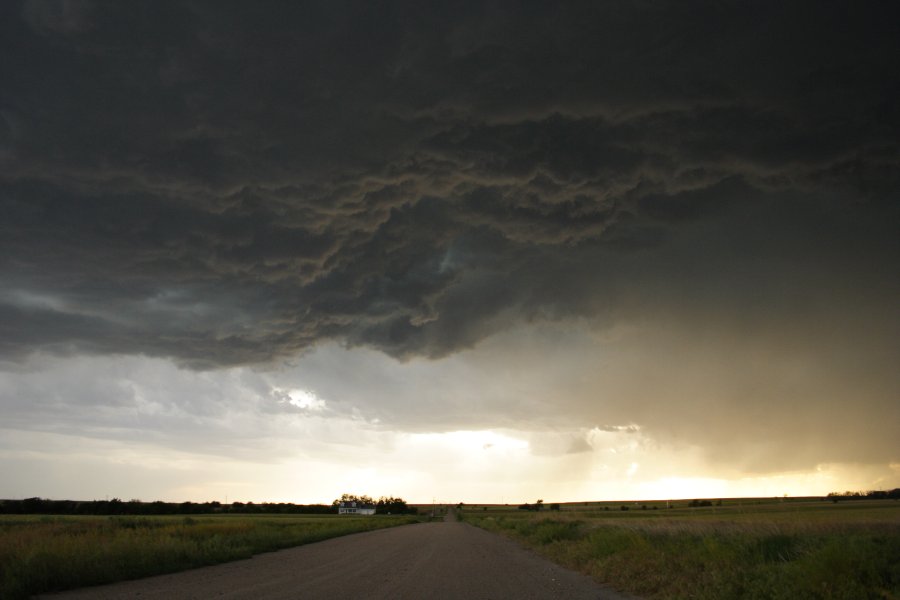 cumulonimbus thunderstorm_base : SW of Hoxie, Kansas, USA   26 May 2006