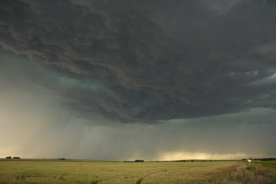 cumulonimbus thunderstorm_base : SW of Hoxie, Kansas, USA   26 May 2006