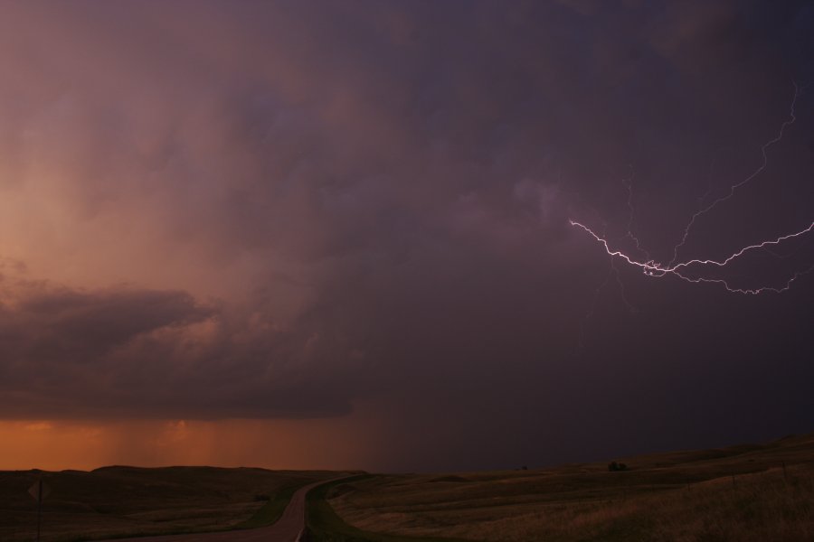 sunset sunset_pictures : S of Bismark, North Dakota, USA   27 May 2006