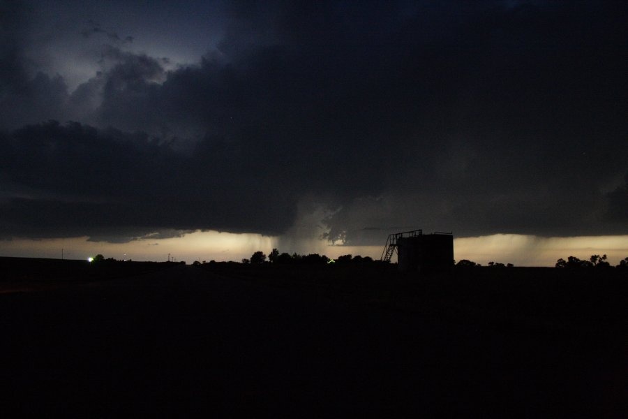 cumulonimbus thunderstorm_base : SE of Kinsley, Kansas, USA   29 May 2006