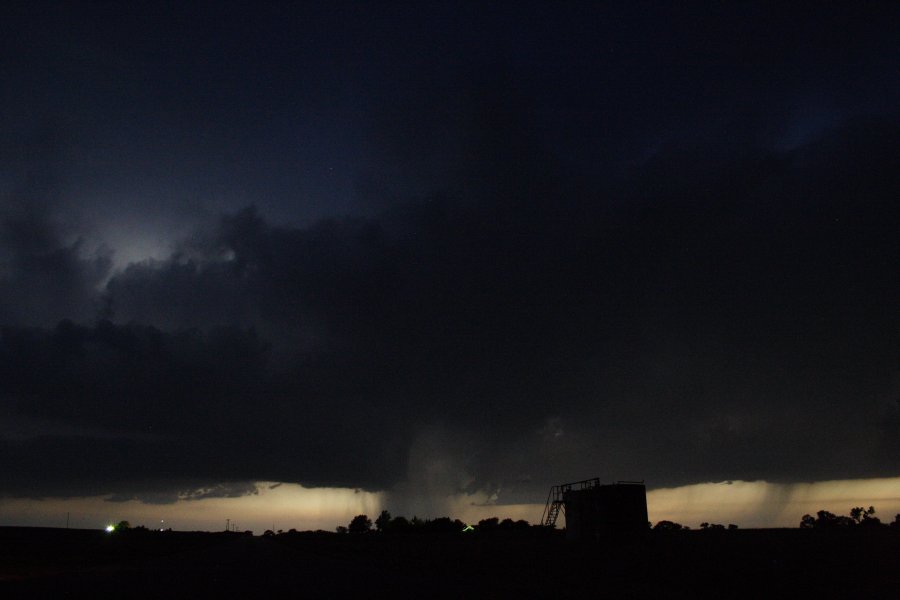 cumulonimbus thunderstorm_base : SE of Kinsley, Kansas, USA   29 May 2006