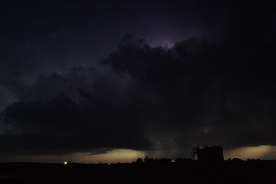 cumulonimbus thunderstorm_base : SE of Kinsley, Kansas, USA   29 May 2006