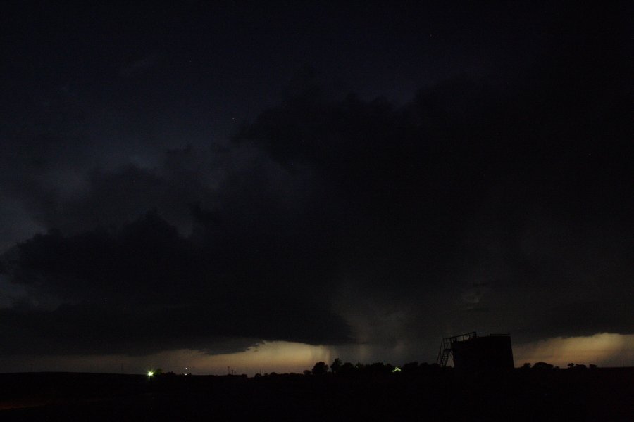 cumulonimbus thunderstorm_base : SE of Kinsley, Kansas, USA   29 May 2006