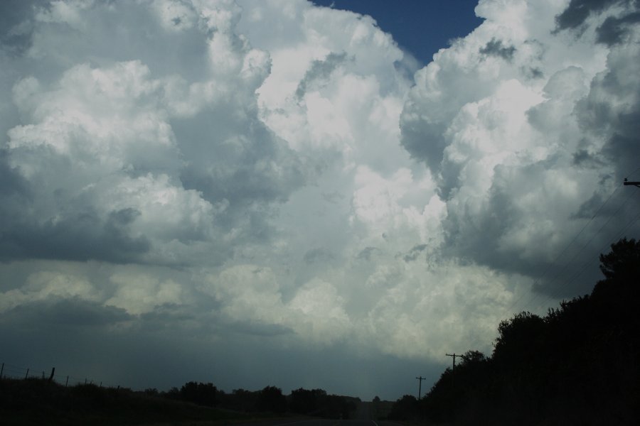 cumulonimbus supercell_thunderstorm : E of Wheeler, Texas, USA   30 May 2006