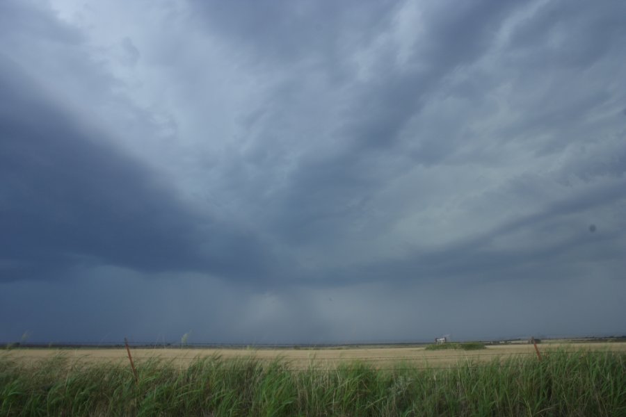 cumulonimbus thunderstorm_base : near Mangum, Oklahoma, USA   30 May 2006