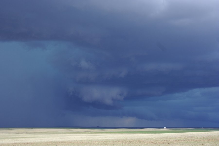 cumulonimbus thunderstorm_base : E of Limon, Colorado, USA   31 May 2006