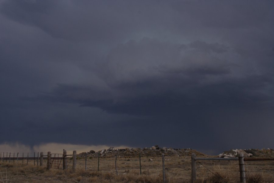 cumulonimbus thunderstorm_base : W of Clayton, Colorado, USA   2 June 2006