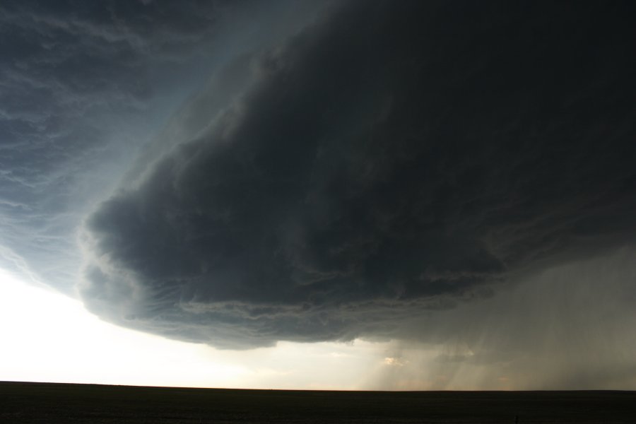 cumulonimbus thunderstorm_base : SW of Burlington, NSW   5 June 2006