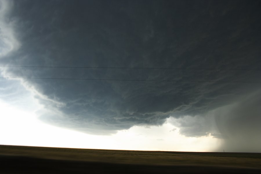 cumulonimbus thunderstorm_base : SW of Burlington, NSW   5 June 2006