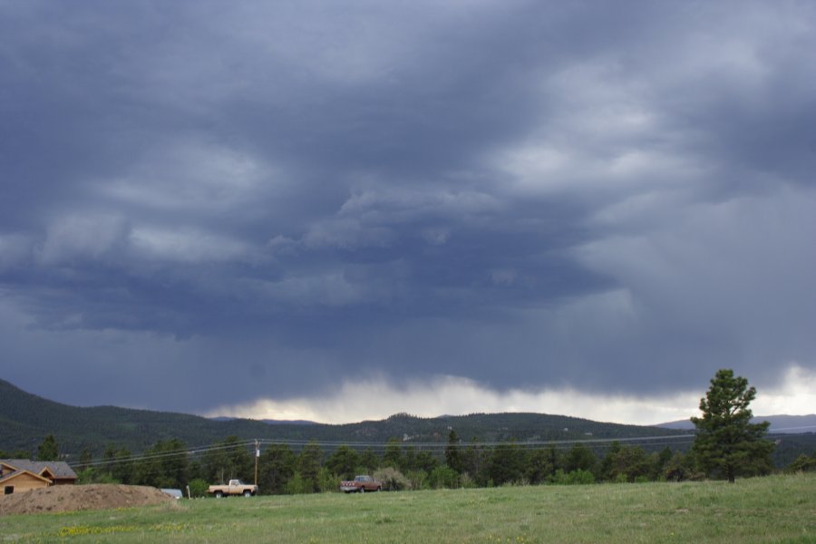 cumulonimbus thunderstorm_base : near Denver, Colorado, USA   6 June 2006