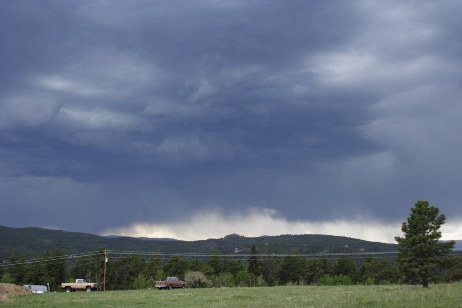 cumulonimbus thunderstorm_base : near Denver, Colorado, USA   6 June 2006