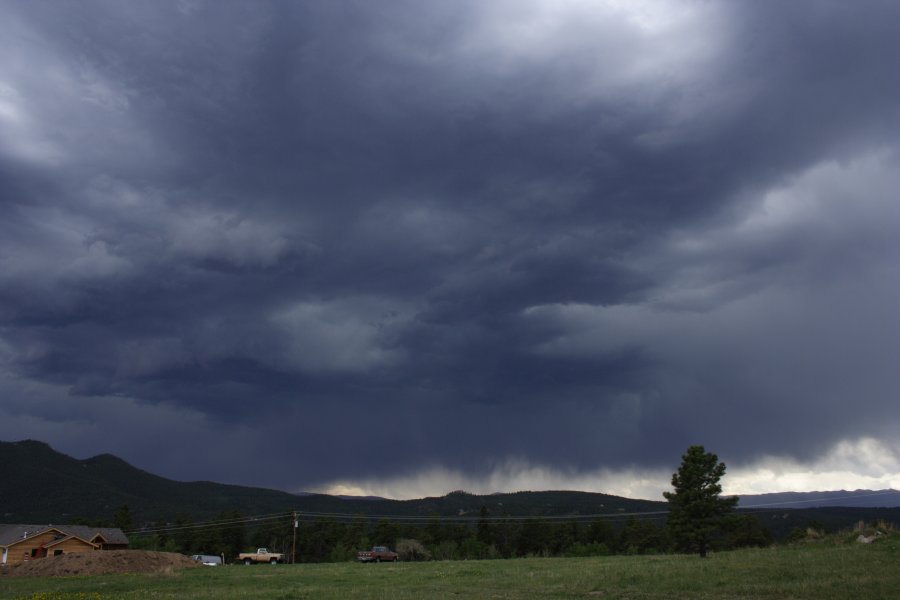 cumulonimbus thunderstorm_base : near Denver, Colorado, USA   6 June 2006