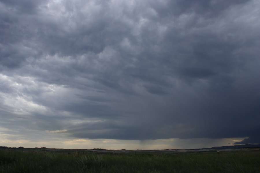 cumulonimbus thunderstorm_base : E of Billings, Montana, USA   8 June 2006