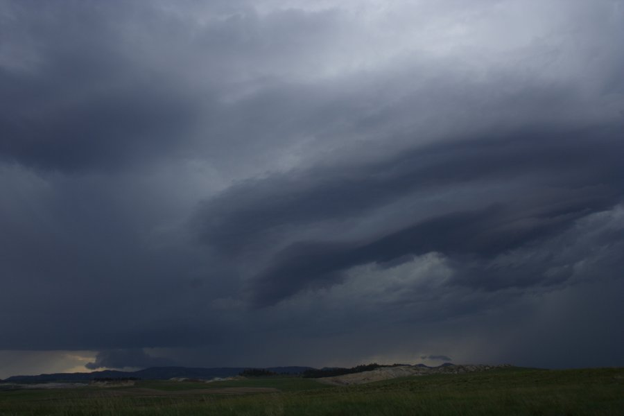 cumulonimbus thunderstorm_base : E of Billings, Montana, USA   8 June 2006