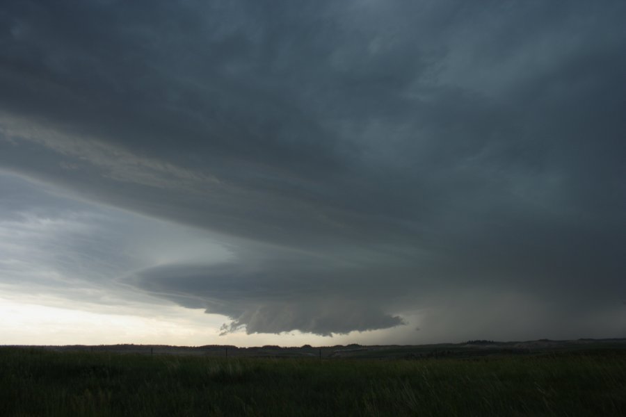 cumulonimbus thunderstorm_base : E of Billings, Montana, USA   8 June 2006