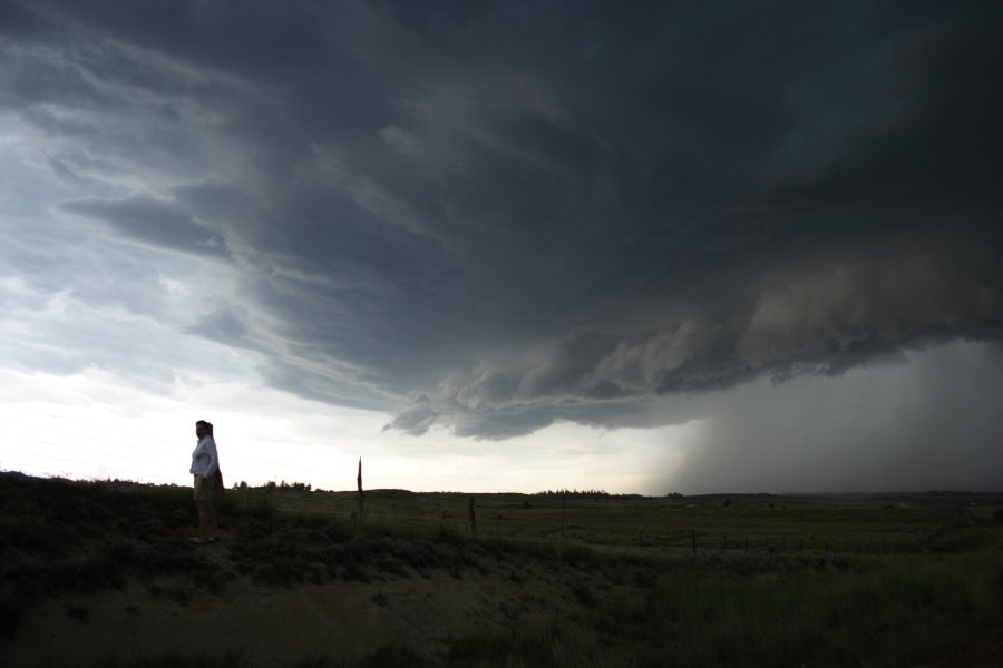 shelfcloud shelf_cloud : E of Billings, Montana, USA   8 June 2006