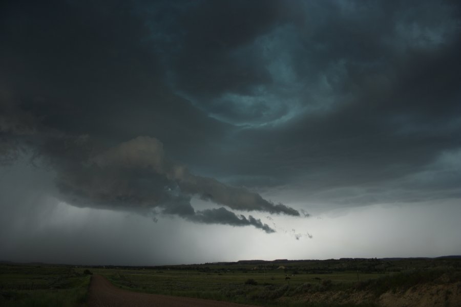 cumulonimbus thunderstorm_base : E of Billings, Montana, USA   8 June 2006