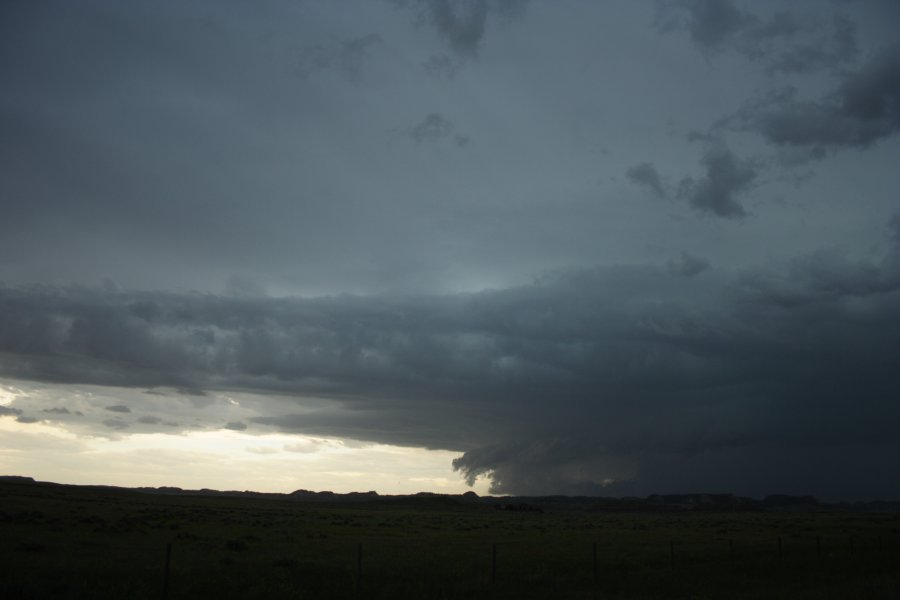 cumulonimbus thunderstorm_base : E of Billings, Montana, USA   8 June 2006