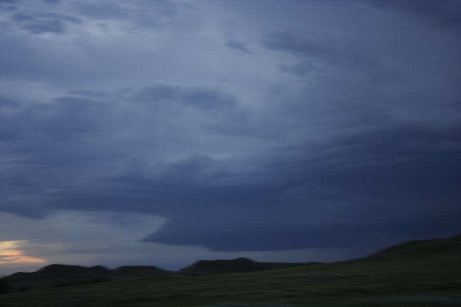 wallcloud thunderstorm_wall_cloud : SW of Miles City, Montana, USA   8 June 2006