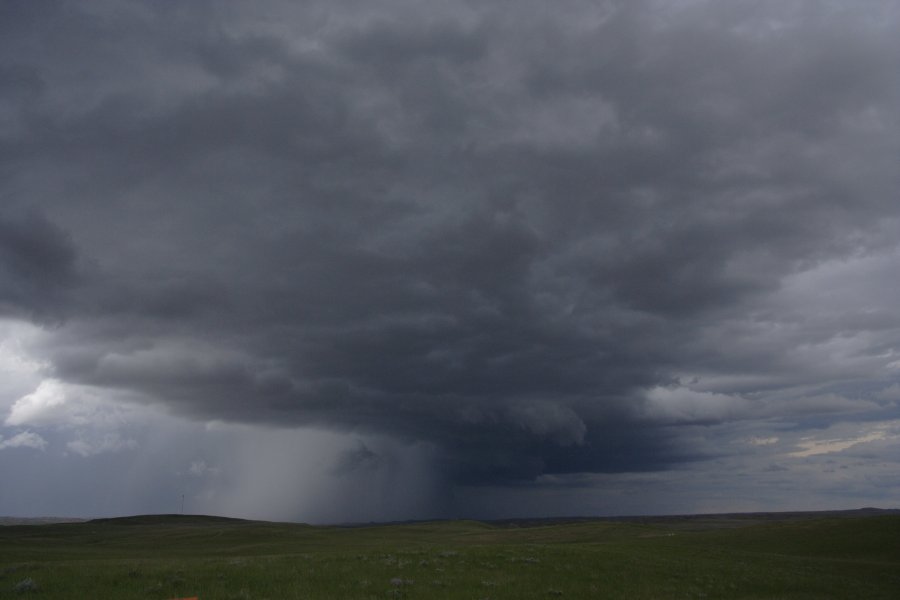 cumulonimbus thunderstorm_base : near Gillette, Wyoming, USA   9 June 2006