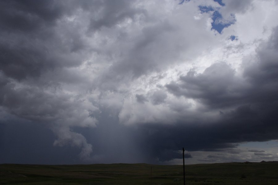 cumulonimbus thunderstorm_base : near Gillette, Wyoming, USA   9 June 2006