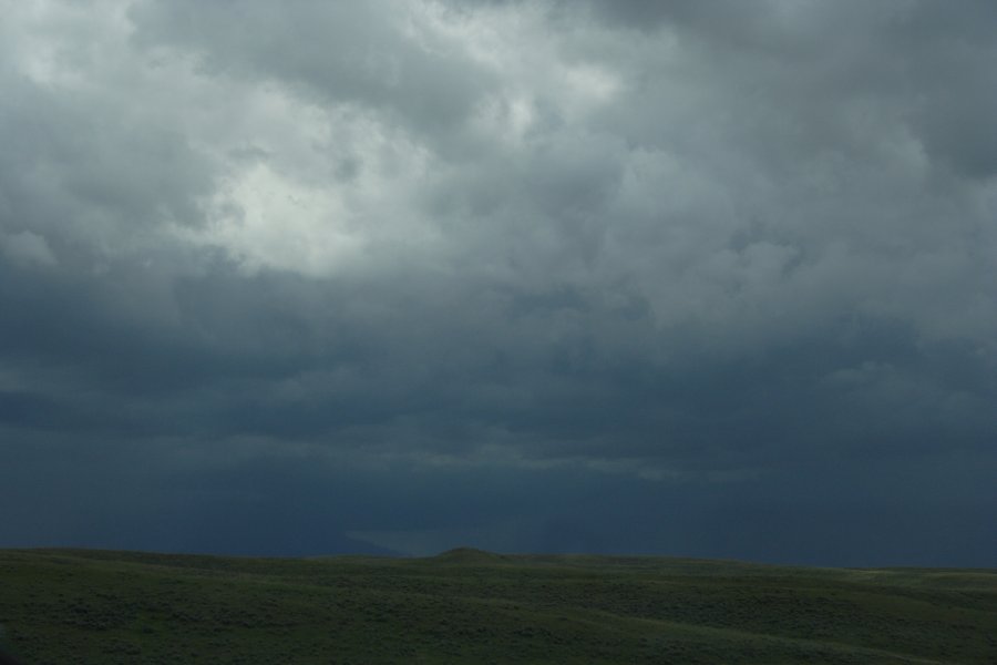 cumulonimbus thunderstorm_base : near Gillette, Wyoming, USA   9 June 2006