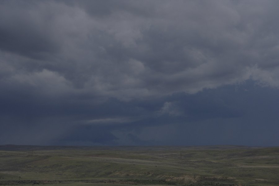 cumulonimbus thunderstorm_base : near Gillette, Wyoming, USA   9 June 2006