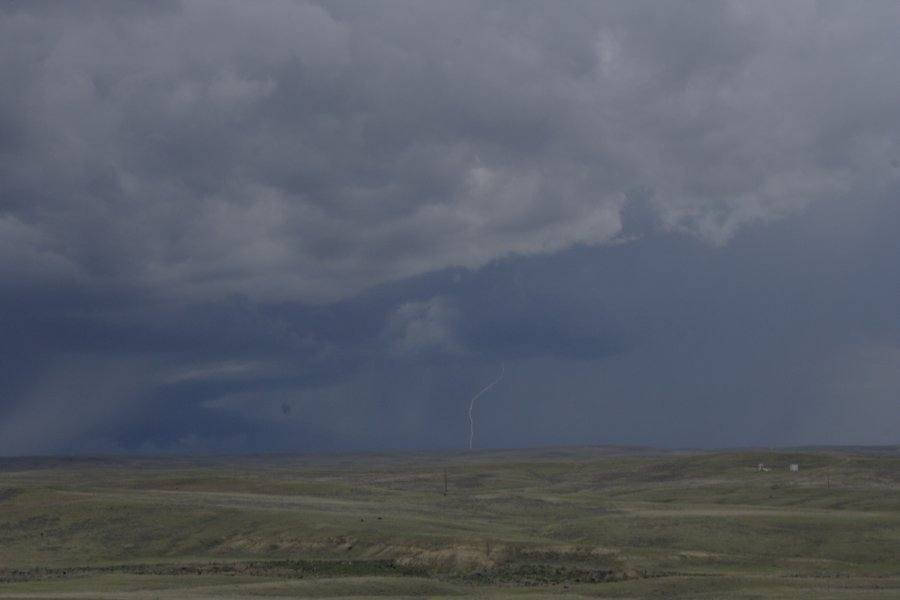 cumulonimbus thunderstorm_base : near Gillette, Wyoming, USA   9 June 2006