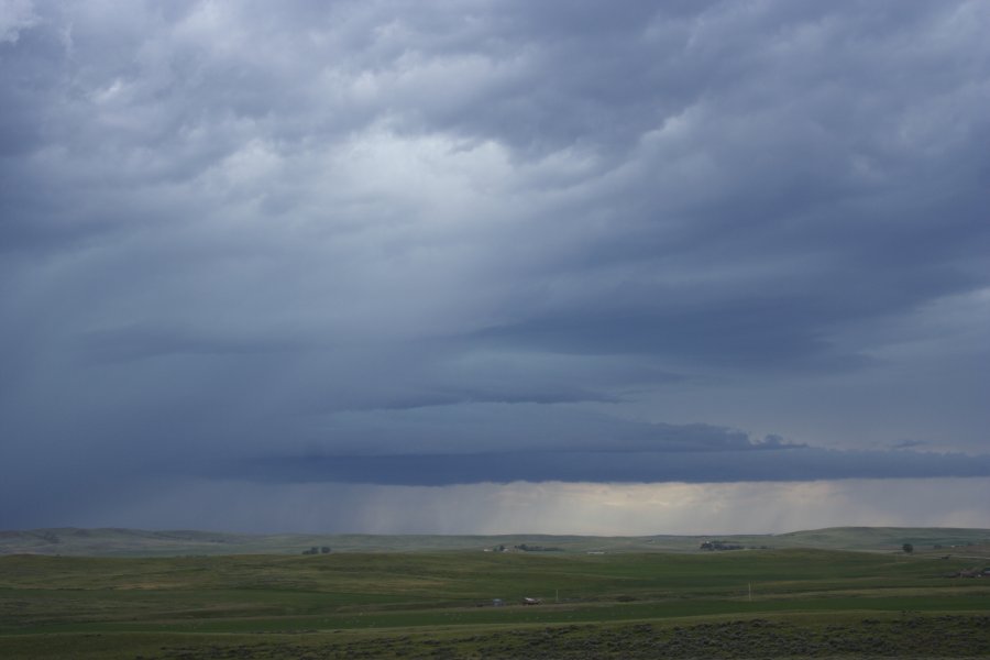 wallcloud thunderstorm_wall_cloud : NW of Newcastle, Wyoming, USA   9 June 2006