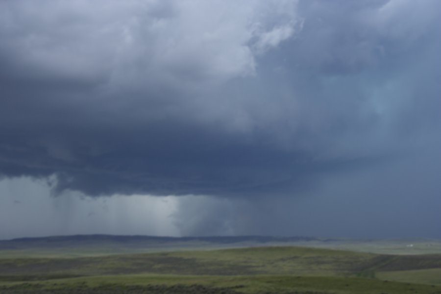 wallcloud thunderstorm_wall_cloud : NW of Newcastle, Wyoming, USA   9 June 2006