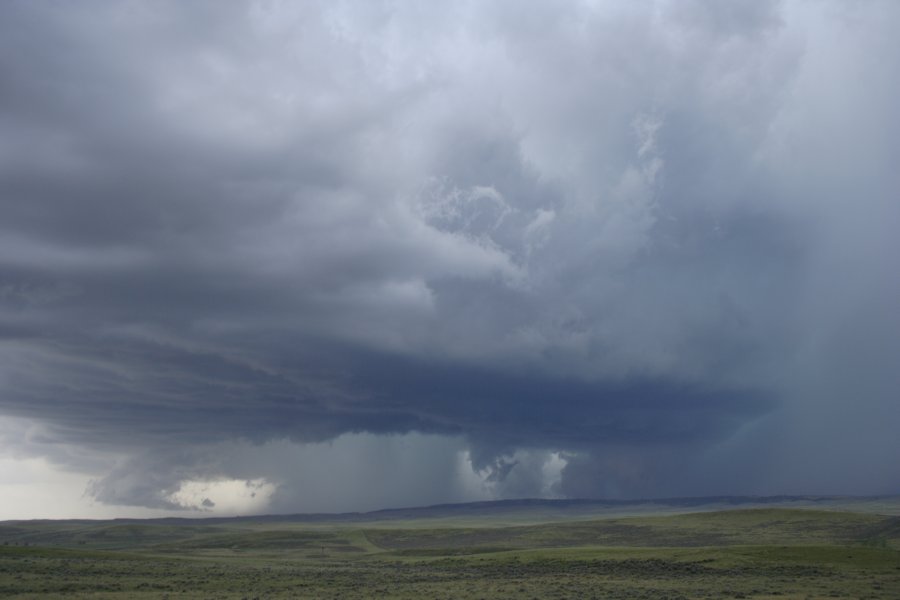 wallcloud thunderstorm_wall_cloud : NW of Newcastle, Wyoming, USA   9 June 2006