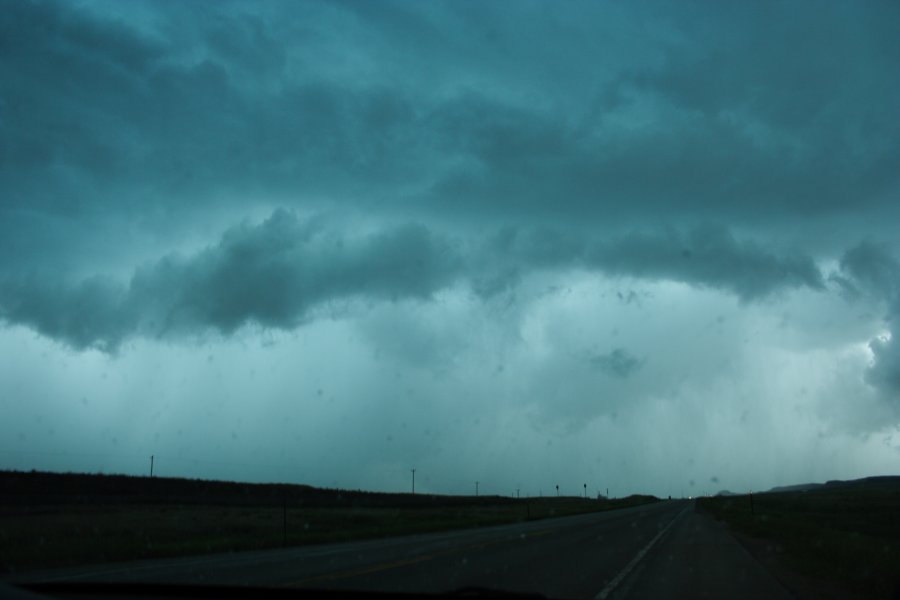 cumulonimbus thunderstorm_base : NW of Newcastle, Wyoming, USA   9 June 2006