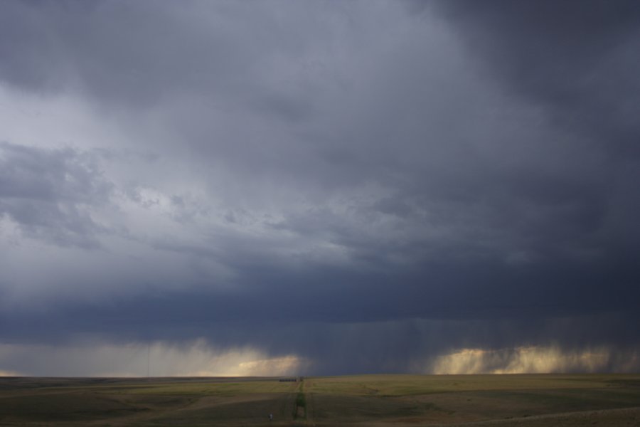 cumulonimbus thunderstorm_base : S of Fort Morgan, Colorado, USA   11 June 2006