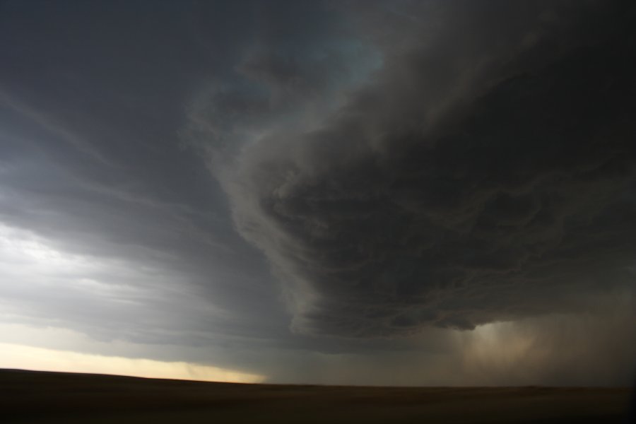 cumulonimbus thunderstorm_base : S of Fort Morgan, Colorado, USA   11 June 2006