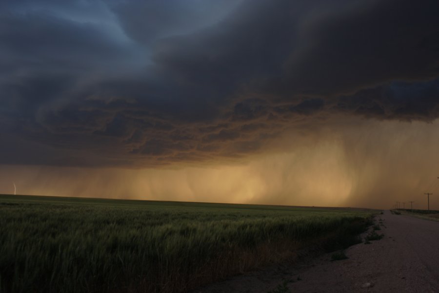 cumulonimbus thunderstorm_base : S of Fort Morgan, Colorado, USA   11 June 2006