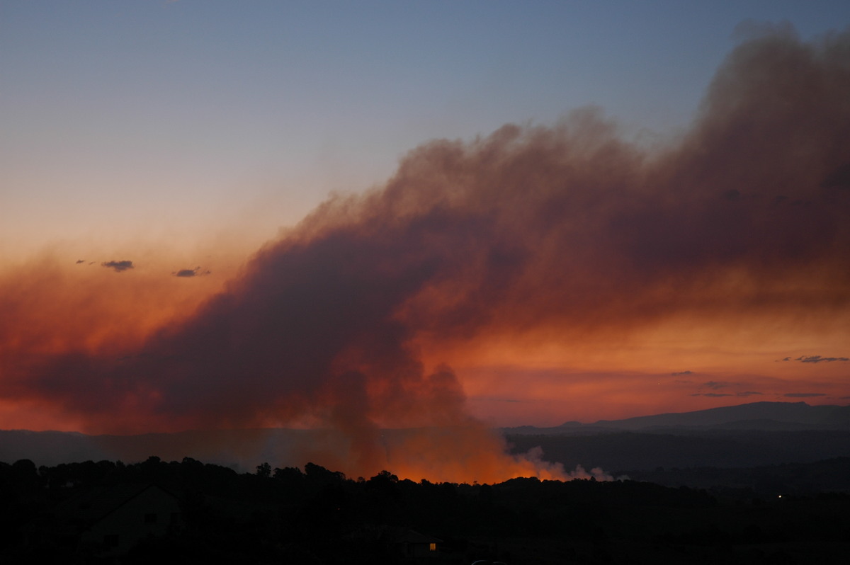 bushfire wild_fire : McLeans Ridges, NSW   22 August 2006